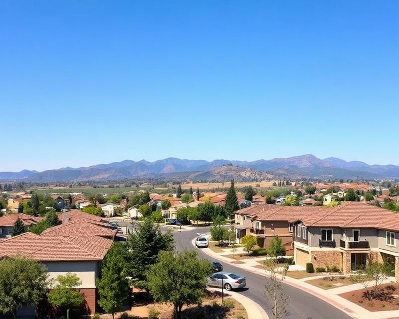 Cupertino, California neighborhood view