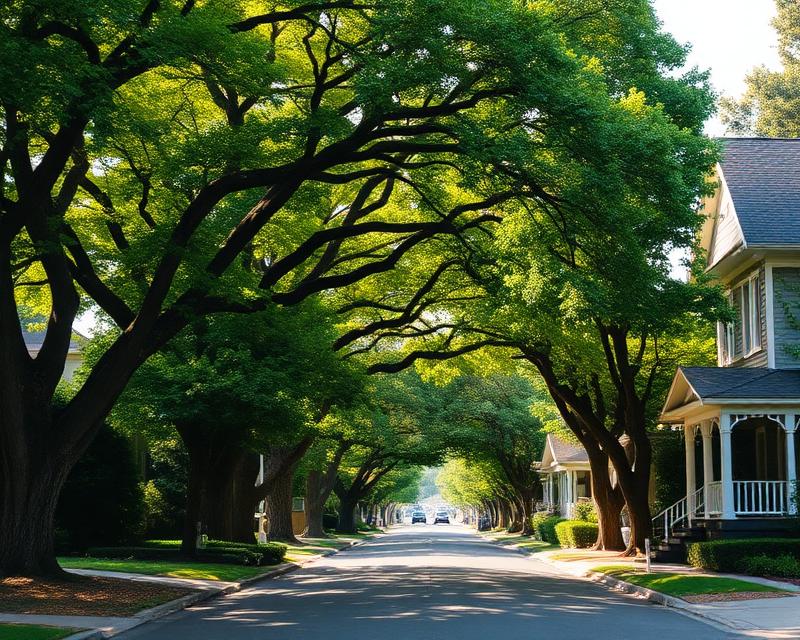 Palo Alto, California neighborhood view